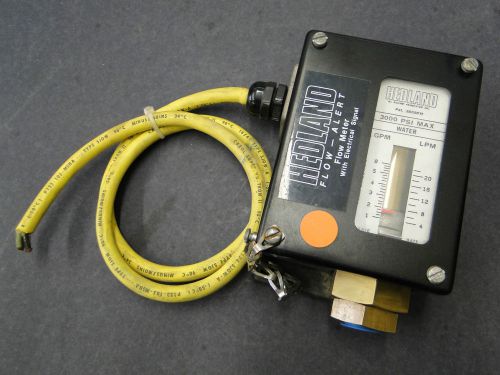 Hedland Flow Alert Meter Electical Signal 3000 PSI Water
