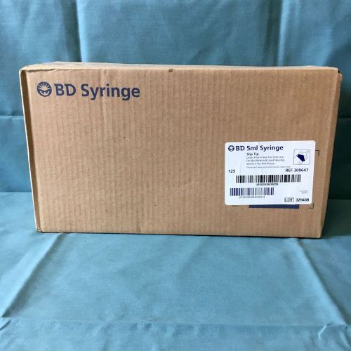 Bd 5ml syringe luer-lok tip ref 309646 box/125* for sale