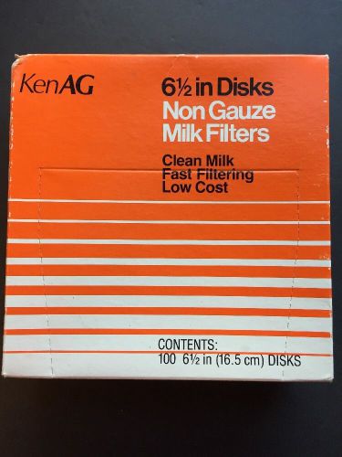 6-1/2&#034; Milk Filter Disks Non-gauze 100pk D110--1 box