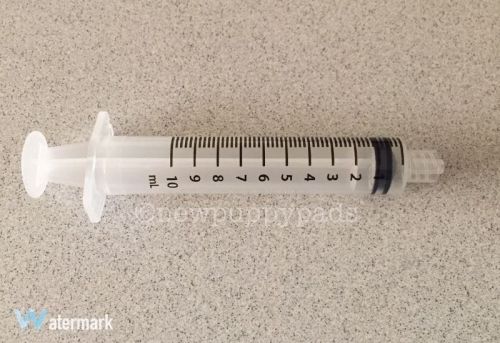 10ea 10cc luer lock syringes 10ml sterile new syringe only no needle for sale