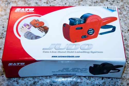 New Sato Judo 26 Two Line Hand Held Labelling System Pricing Gun WAFBA3017
