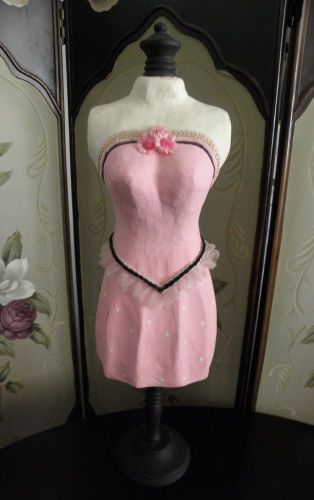 Vintage Table Top Mannequin Dress Form Jewelry Display Hat Stand