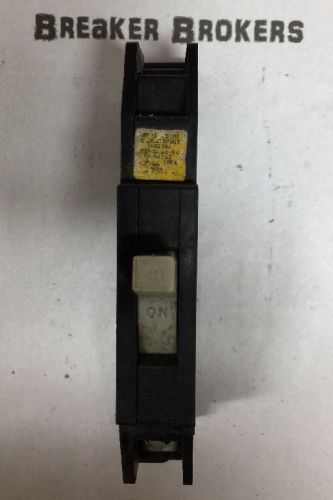 Zinsco / Sylvania &amp; GTE 40 Amp 1 Pole Type RC38AL Circuit Breaker - Excellent