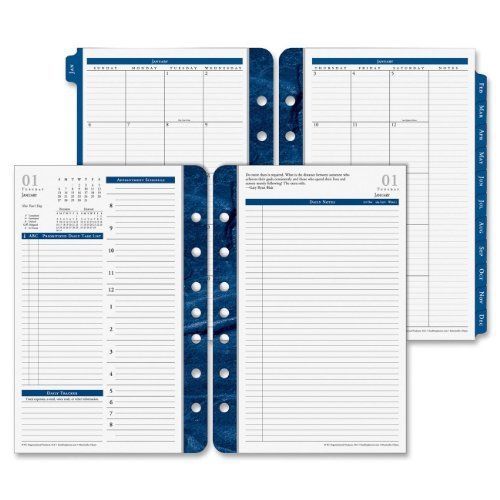 Franklin Covey Monticello Dated Two-Page-per-Day Planner Refill, 5 1/2 x 8 1/2,