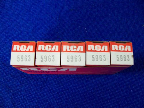 LOT OF 5 EACH, RCA TYPE 5963 ELECTRON TUBES