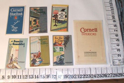 1920s CORNELL WOOD PRODUCTS HOME BUILDING CATALOG BROCHURES LOT