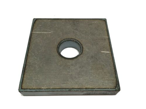 Steel Bracket Plate, 2&#039;&#039; x 2&#034;X.5&#034;  with a 7/8&#039;&#039; hole A36