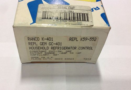 ~discount hvac~ rb-k401-ranco household refrigerator control - cutout -22 to -2f for sale
