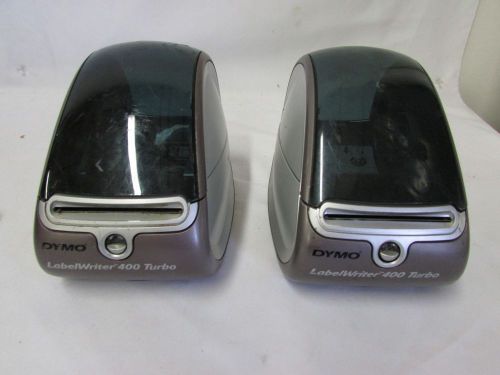 Lot of 2 Dymo LabelWriter 400 Turbo Thermal Label Printer Model 93176