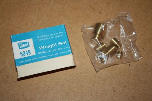 Set of Ideal brass balance weights (metric)