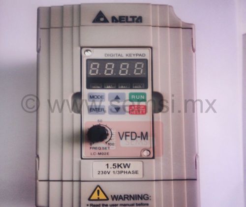 Variador de frecuencia DELTA 1.5kw 230v 13PHASE VFD015M21A