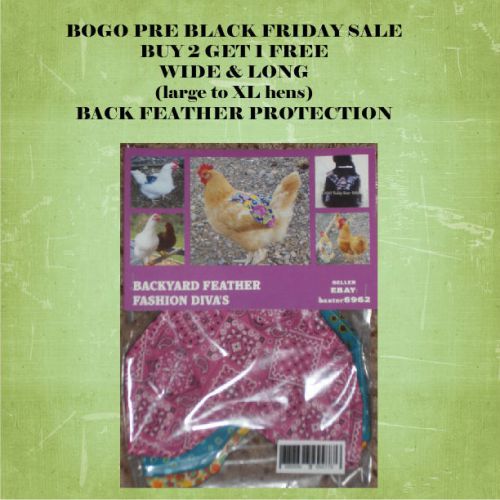 Bogo 2+1 free super wide &amp; long coverage chicken saddle apron hen hatching eggs for sale