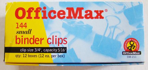OfficeMax ~ Small Binder Clips ~ 144 Count ~ NEW