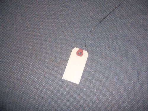 Manila shipping tags 2 3/4&#034; x 1 3/8&#034;/wired for sale