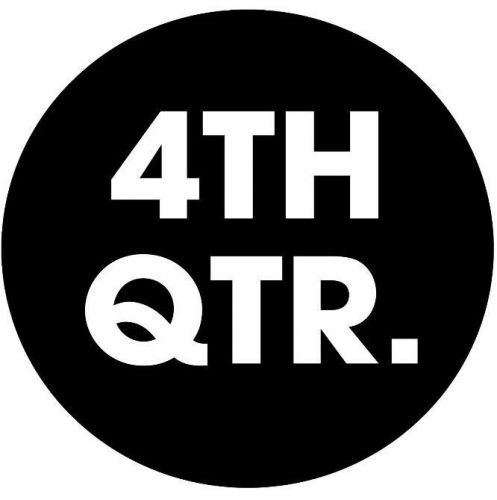 Quarter Labels, &#034;4TH QTR&#034;, 2&#034; Circle, Black, 500/Roll