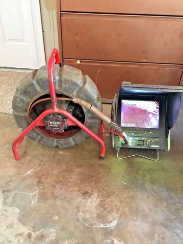 Ridgid seesnake monitor lcd with mini reel color 160&#039; counter 512khz for sale