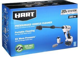 Hart 20V Pressurized Vehicle Cleaner (Battery Not Included) 320 PSI Portable NEW
