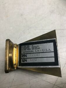 HNL INC WAVE GUIDE P/N 1111337 WR90 WAVEGUIDE HORN ANTENNA