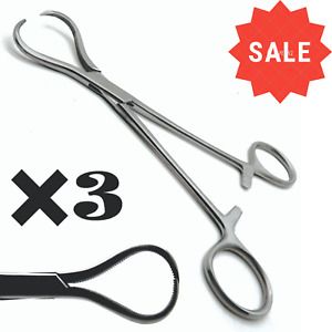 3 Lewin Bone Holding Forceps 7&#039;&#039; Serrated Orthopedic Clamp Surgical Instruments