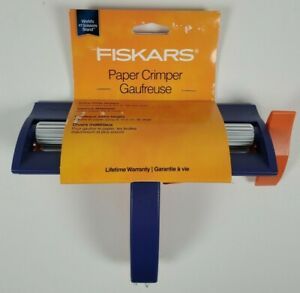 Fiskars Paper Crimper Tool Extra Wide Rollers Fits Paper Up To 6 1/2 “ Wide NOS