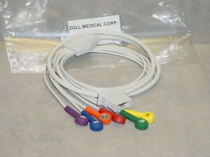 Zoll 8000-1008  / 3012-0021 AED V Lead Patient Cable for 12-Lead ECG