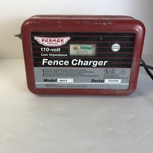 Parmak electric fence charger Mark 6 110 Volt Low Impedance Red