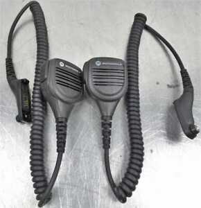 Lot of 2 Motorola PMMN4024A Remote Speaker Microphones
