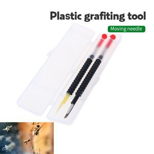 2pcs Beekeeping Move Needle Shift Spring Bee Queen Larva Grafting T Db