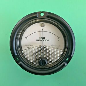PHAOSTRON P846-00-0500 VINTAGE NULL INDICATOR METER -2.0 TO 2.0 AT FULL SCALE