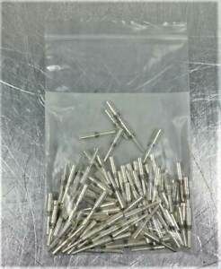 Lot of 100 Souriau KCM8ULC1214 Contact Pin Crimp Male Silver Plating