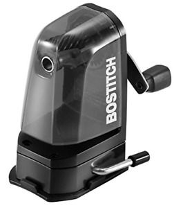 Bostitch Office Multi-Mount Manual Pencil Sharpener, Vacuum Mount or Screw Black