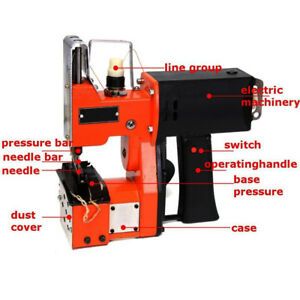 Industrial Electric Bag Stitching Closer Seal Sewing Machine 110V Portable