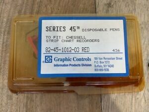 Graphic Controls Series 45 Disposable Pens to fit:Chessell Strip Chart Recorder