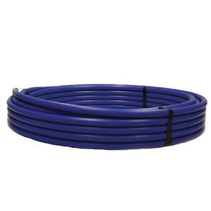 Polyethylene Pipe Tubing Flexible 3/4 in. x 300 ft. 250 PSI Blue