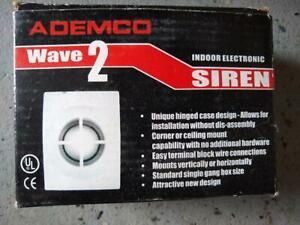 NEW Ademco Wave 2 Indoor Electronic Siren 12 VDC 106db (Honeywell) New In Box