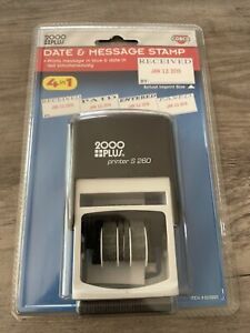 Cosco 2000 PLUS 4 In 1 Date And Message Stamp, Received, Entered, Paid, Faxed