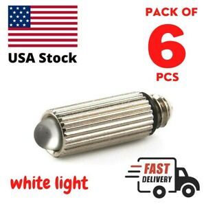 6x Laryngoscope Replacement Bulb Miller, Macintosh Blade Otoscope ENT White LED