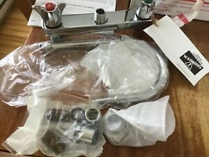 Delta Commercial W6740 Chrome Double handle 8’’ Laboratory Faucet New
