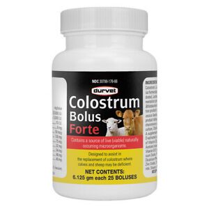 Colostrum Bolus 25 Count Newborn Calves Sheep Goats