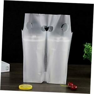 Clear Handle Drink Drinking Poly Plastic Packaging 300PCS 11.8&#034; x 10.23&#034;