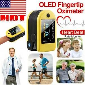 Finger Pulse Oximeter Medical Grade Blood Oxygen Saturation SPO2 Heart Monitor