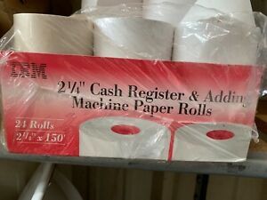 IBM Cash Register &amp; Adding Machine Paper Rolls, 2-1/4&#034; x 150&#039; Long, NOS 29 rolls