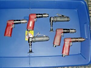 6 PIECES!  4 Ingersoll Rand Drills. Jacobs chucks 2 GRINDERS Need re-builds.