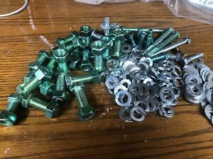 Lot of Brand New Assorted Large Nuts and Bolts&amp; Washers