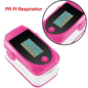 Finger Pulse Oximeter Heart Rate Spo2 PI RR PR Monitor Blood Oxygen Meter Sensor