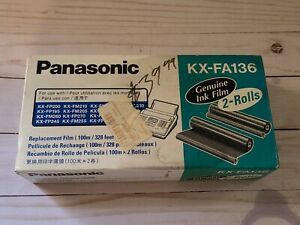 Panasonic KX-FA136 2 Roll Pack Fax Replacment Film GENUINE FAST SHIPPING NEW