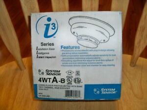 System Sensor 4WTA-B 4WTAB i3 Series 4-wire Photoelectric Smoke Detector NIB