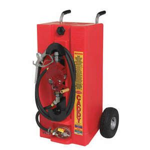 GRAINGER APPROVED 932403IP Fuel Caddy,28 Gal.,Gasoline,Red