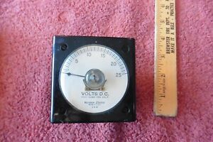 Western Electric J4D Volts DC 1000 OHMS per volt 0-25 gauge Vintage