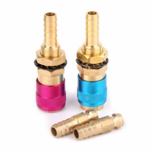 4 pcs/set Water Cooled Gas Adapter Quick Connector Fitting For TIG Welding SUP